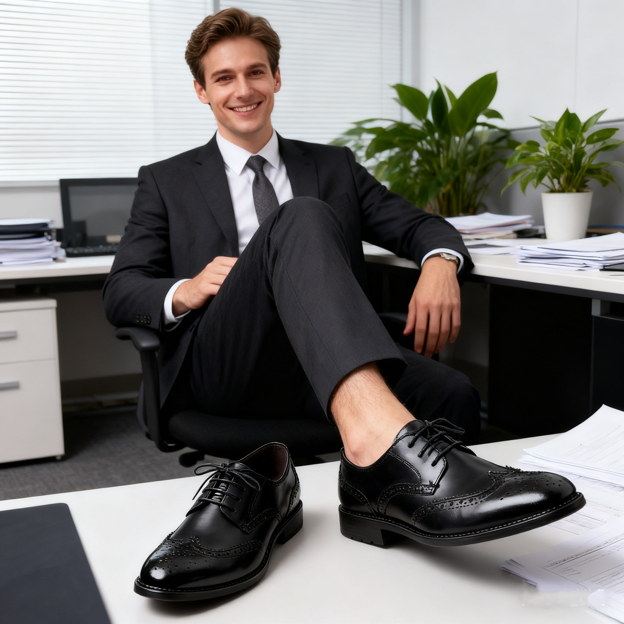 🎁Hoje com 50% de desconto✅Sapatos em pele de alta qualidade - Alivia as dores nas articulações 👞 Caminhada confortável